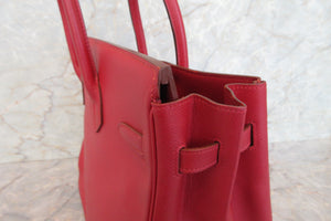 HERMES／エルメス オータクロア32 クシュベル ルージュヴィフ □B刻印 ハンドバッグ 700070103