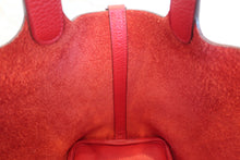 将图片加载到图库查看器，HERMES PICOTIN LOCK PM Clemence leather Rouge casaque C刻印 Hand bag 500110004
