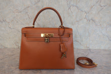 画像をギャラリービューアに読み込む, HERMES／エルメス ケリー28 クシュベル ゴールド 〇S刻印 ショルダーバッグ 800020057・29090107

