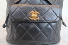 画像をギャラリービューアに読み込む, CHANEL/シャネル マトラッセチェーンリュック ラムスキン ブラック/ゴールド金具 リュック 800030124
