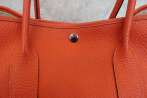 HERMES／エルメス ガーデンパーティPM ネゴンダ カプシーヌ □R刻印 トートバッグ 700050025