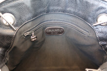 画像をギャラリービューアに読み込む, CHANEL/シャネル チェーントートバッグ キャビアスキン ブラック/シルバー金具 ショルダーバッグ 800090019
