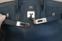 将图片加载到图库查看器，HERMES BIRKIN 30 Swift leather Blue de presse □L刻印 Hand bag 700120225
