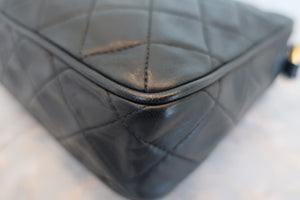 CHANEL/シャネル マトラッセフリンジチェーンショルダーバッグ ラムスキン ブラック/ゴールド金具 ショルダーバッグ 700060268