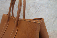 Load image into Gallery viewer, HERMES GARDEN PARTY PM Negonda leather Gold □O Engraving Tote bag 600110120
