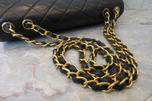 Load image into Gallery viewer, CHANEL Medium Matelasse single flap chain shoulder bag Lambskin Black/Gold hadware Shoulder bag 700090123
