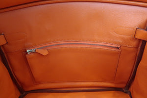 HERMES BIRKIN 30 Gulliver leather Orange □F Engraving Hand bag 600040209