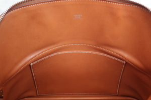 HERMES／BOLIDE 31 Clemence leather Gold □K刻印 Hand bag 600090135