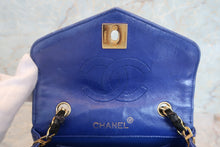 画像をギャラリービューアに読み込む, CHANEL/シャネル マトラッセチェーンショルダーバッグ ラムスキン/サテン ブラック/ブルー/ゴールド金具 ショルダーバッグ 700030076
