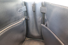 将图片加载到图库查看器，HERMES KELLY 28 Evergrain leather Blue Indigo □I刻印 Shoulder bag 700070290
