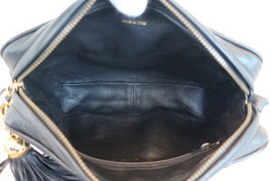 CHANEL/シャネル マトラッセフリンジチェーンショルダーバッグ ラムスキン ブラック/ゴールド金具 ショルダーバッグ 700060268