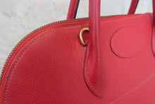 将图片加载到图库查看器，HERMES BOLIDE 35 Graine Couchevel leather Rouge vif 〇W刻印 Shoulder bag 800010222

