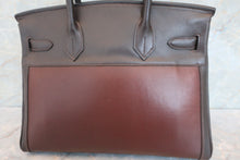 Load image into Gallery viewer, HERMES BIRKIN 30 Box carf leather/Amazonie Brown □C Engraving Hand bag 600080014
