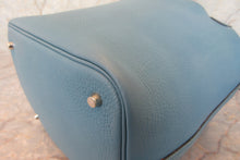 将图片加载到图库查看器，HERMES PICOTIN MM Clemence leather Blue jean □H刻印 Hand bag 700070034
