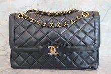 画像をギャラリービューアに読み込む, CHANEL/シャネル パリ限定マトラッセダブルフラップチェーンショルダーバッグ ラムスキン ブラック/ゴールド金具 ショルダーバッグ 700070309
