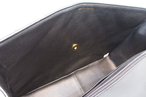 CHANEL Medium Matelasse single flap chain shoulder bag Lambskin Black/Gold hadware Shoulder bag 700090123