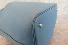 将图片加载到图库查看器，HERMES PICOTIN MM Clemence leather Blue jean □H刻印 Hand bag 700070034
