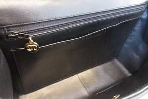 CHANEL Medium Matelasse single flap chain shoulder bag Lambskin Black/Gold hadware Shoulder bag 700090123