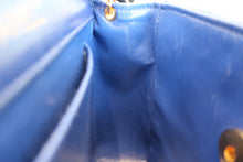 Load image into Gallery viewer, CHANEL Matelasse chain shoulder bag Lambskin/Satin Black/Blue/Gold hadware Shoulder bag 700030076

