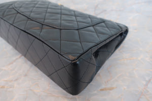 CHANEL/シャネル パリ限定マトラッセダブルフラップチェーンショルダーバッグ ラムスキン ブラック/ゴールド金具 ショルダーバッグ 700070309