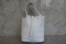 将图片加载到图库查看器，HERMES PICOTIN LOCK MM Clemence leather White X刻印 Hand bag 600100111
