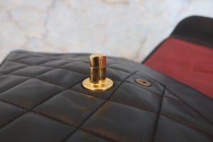 CHANEL/シャネル パリ限定マトラッセダブルフラップチェーンショルダーバッグ ラムスキン ブラック/ゴールド金具 ショルダーバッグ 700070309