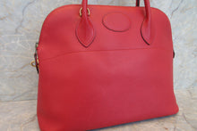 Load image into Gallery viewer, HERMES BOLIDE 35 Graine Couchevel leather Rouge vif 〇U Engraving Shoulder bag 600120003
