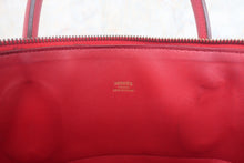 将图片加载到图库查看器，HERMES BOLIDE 35 Graine Couchevel leather Rouge vif 〇W刻印 Shoulder bag 800010222
