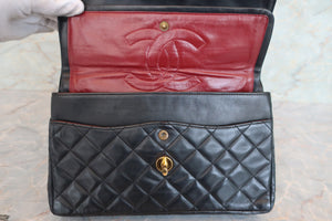 CHANEL/シャネル パリ限定マトラッセダブルフラップチェーンショルダーバッグ ラムスキン ブラック/ゴールド金具 ショルダーバッグ 700070309