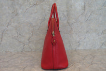 Load image into Gallery viewer, HERMES BOLIDE 35 Graine Couchevel leather Rouge vif 〇U Engraving Shoulder bag 600120003
