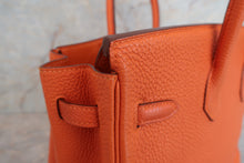 将图片加载到图库查看器，HERMES BIRKIN 25 Togo leather Orange □L刻印 Hand bag 600090114
