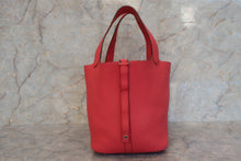 将图片加载到图库查看器，HERMES PICOTIN LOCK MM Clemence leather Bougainvillier □N刻印 Hand bag 500100296
