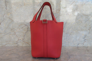 HERMES PICOTIN LOCK PM Clemence leather Bougainvillier Y刻印 Hand bag 700070185