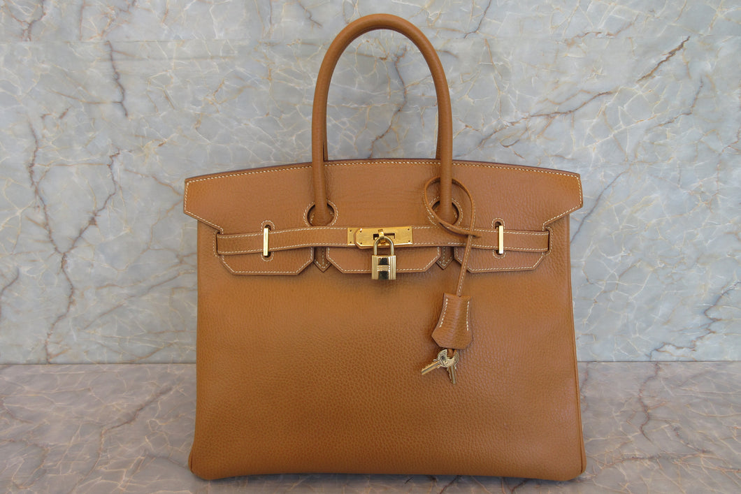 HERMES／エルメス バーキン35 アルデンヌ ナチュラル 〇Y刻印 ハンドバッグ 700060259