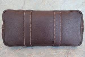HERMES GARDEN PARTY TPM Toile H/Leather Marron/Brown □H Engraving Shoulder bag 600040043