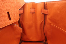 将图片加载到图库查看器，HERMES BIRKIN 25 Togo leather Orange □L刻印 Hand bag 600090114
