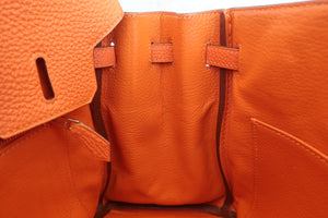 HERMES BIRKIN 25 Togo leather Orange □L刻印 Hand bag 600090114