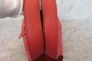 HERMES PICOTIN LOCK PM Clemence leather Bougainvillier Y刻印 Hand bag 700070185