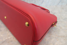 Load image into Gallery viewer, HERMES BOLIDE 35 Graine Couchevel leather Rouge vif 〇U Engraving Shoulder bag 600120003
