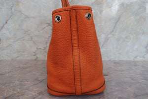 HERMES／エルメス ガーデンパーティTPM ネゴンダ オレンジ □M刻印 トートバッグ 700040028