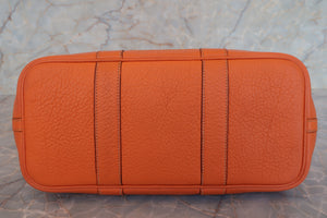 HERMES／エルメス ガーデンパーティTPM ネゴンダ オレンジ □M刻印 トートバッグ 700040028