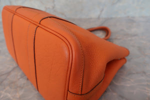 HERMES／エルメス ガーデンパーティTPM ネゴンダ オレンジ □M刻印 トートバッグ 700040028