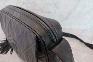 CHANEL/シャネル マトラッセフリンジショルダーバッグ ラムスキン ブラック/ゴールド金具 ショルダーバッグ 700070306