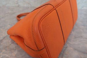 HERMES／エルメス ガーデンパーティTPM ネゴンダ オレンジ □M刻印 トートバッグ 700040028