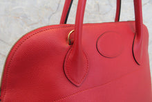 Load image into Gallery viewer, HERMES BOLIDE 35 Graine Couchevel leather Rouge vif 〇U Engraving Shoulder bag 600120003
