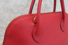 Load image into Gallery viewer, HERMES BOLIDE 35 Graine Couchevel leather Rouge vif 〇U Engraving Shoulder bag 600120003
