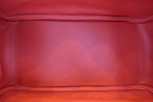 HERMES／エルメス リンディ26 トリヨンクレマンス ルージュピヴォワンヌ T刻印 ショルダーバッグ 700050250