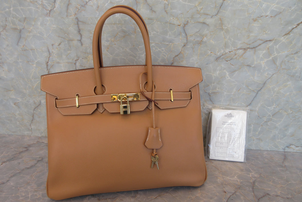 HERMES／エルメス バーキン35 クシュベル ナチュラル □B刻印 ハンドバッグ 700070191