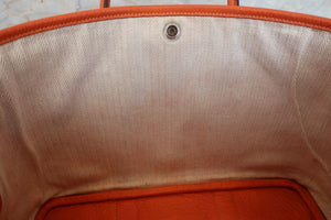 HERMES／エルメス ガーデンパーティTPM ネゴンダ オレンジ □M刻印 トートバッグ 700040028