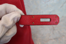 Load image into Gallery viewer, HERMES BIRKIN 30 Clemence leather Rouge casaque T Engraving Hand bag 600080052
